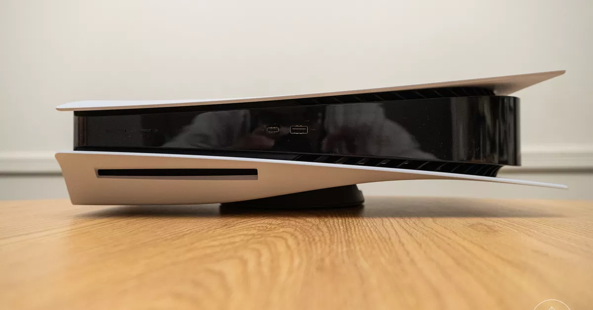 PS5 falling from stand